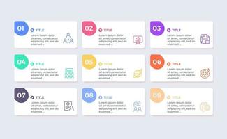 infográficos com opções de etapas vetor