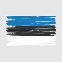 vetor de escova de bandeira da estônia