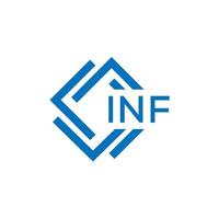 inf carta logotipo Projeto em branco fundo. inf criativo círculo carta logotipo conceito. inf carta Projeto. vetor
