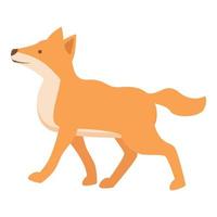 dingo cachorro ícone desenho animado vetor. selvagem animal vetor