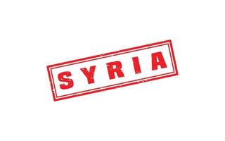 Síria carimbo borracha com grunge estilo em branco fundo vetor