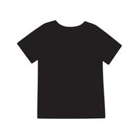 camiseta ícone vetor logotipo Projeto modelo. Preto camiseta em uma branco fundo