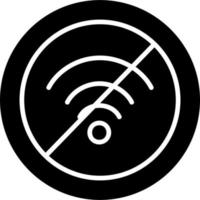 nenhum ícone de vetor wi-fi