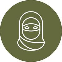 Niqab vetor ícone