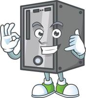 CPU mascote ícone Projeto vetor