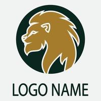 ícone de vetor de modelo de logotipo de leão