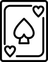 ícone de vetor de cartas de jogar