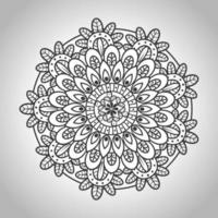 mandala floral, decoração ornamental vetor