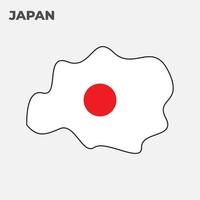 Japão bandeira vetor abstrato ilustração