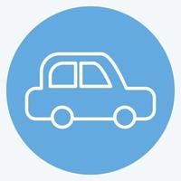 ícone carro. relacionado para carro serviço símbolo. azul olhos estilo. reparando. motor. simples ilustração vetor