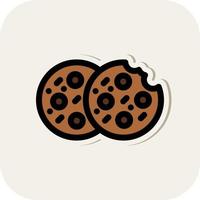 design de ícone de vetor de biscoitos