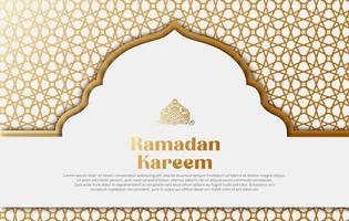 Prêmio vetor islâmico estilo Ramadã kareem e eid decorativo fundo