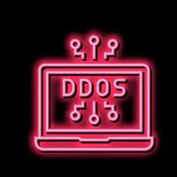 ilustração em vetor ícone de cor de ataque ddos