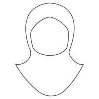 vetor de ilustração de ícone hijab