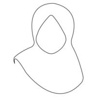 vetor de ilustração de ícone hijab