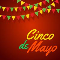 vetor de cartaz de cinco de maio