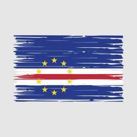 vetor de escova de bandeira de cabo verde