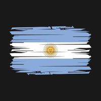 vetor de pincel de bandeira argentina