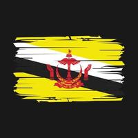 vetor de escova de bandeira de brunei