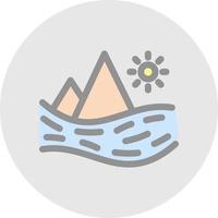 design de ícone de vetor de lago