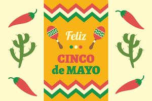 Fundo De Cinco De Mayo vetor