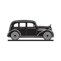 carro ícone símbolo vetor logotipo Preto esboço isolado em branco fundo.