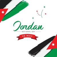 Jordânia independência dia Projeto modelo vetor