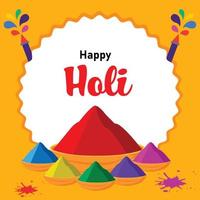 feliz holi festival do cores indiano festival celebração vetor ilustrações