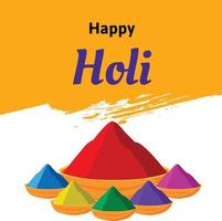 feliz holi festival do cores indiano festival celebração vetor ilustrações