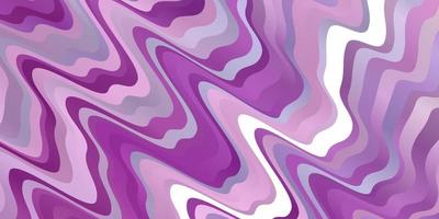 pano de fundo vector roxo, rosa claro com curvas.