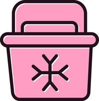 ícone de vetor de geladeira portátil