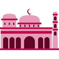 ilustração vetor gráfico Projeto moderno plano elegante islâmico mesquita prédio, adequado para diagramas, mapa, infográficos, ilustração, e de outros gráfico relacionado ativos
