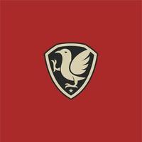 logotipo de pássaro simples vetor