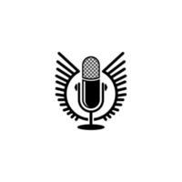 podcasts simples logotipo vetor