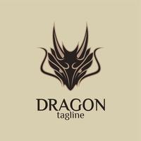 simples Dragão logotipo vetor