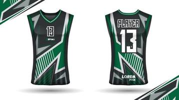 design de camisa de basquete, frente e verso vetor