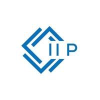 iip criativo círculo carta logotipo conceito. iip carta Projeto. vetor