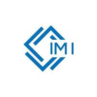 imi criativo círculo carta logotipo conceito. imi carta Projeto. vetor