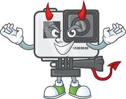 açao Câmera mascote ícone Projeto vetor