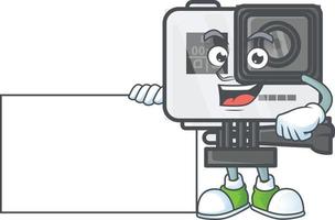 açao Câmera mascote ícone Projeto vetor