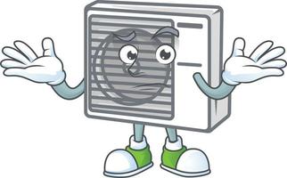 Dividido ar condicionador mascote ícone Projeto vetor