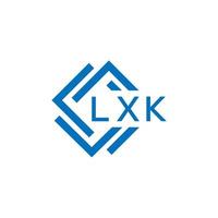 lxk criativo círculo carta logotipo conceito. lxk carta Projeto. vetor