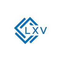 lxv carta logotipo Projeto em branco fundo. lxv criativo círculo carta logotipo conceito. lxv carta Projeto. vetor