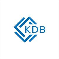 kdb carta logotipo Projeto em branco fundo. kdb criativo círculo carta logotipo conceito. kdb carta Projeto. vetor