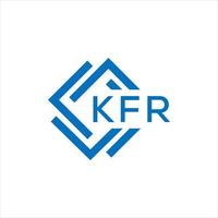 kfr carta logotipo Projeto em branco fundo. kfr criativo círculo carta logotipo conceito. kfr carta Projeto. vetor