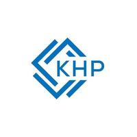 khp criativo círculo carta logotipo conceito. khp carta design.khp carta logotipo Projeto em branco fundo. khp criativo círculo carta logotipo conceito. khp carta Projeto. vetor