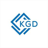 kgd criativo círculo carta logotipo conceito. kgd carta design.kgd carta logotipo Projeto em branco fundo. kgd criativo círculo carta logotipo conceito. kgd carta Projeto. vetor