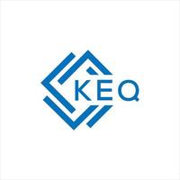 keq carta logotipo Projeto em branco fundo. keq criativo círculo carta logotipo conceito. keq carta Projeto. vetor