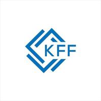 kff carta logotipo Projeto em branco fundo. kff criativo círculo carta logotipo conceito. kff carta Projeto. vetor