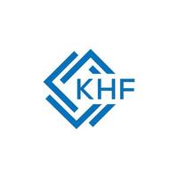 khf carta logotipo Projeto em branco fundo. khf criativo círculo carta logotipo conceito. khf carta Projeto. vetor